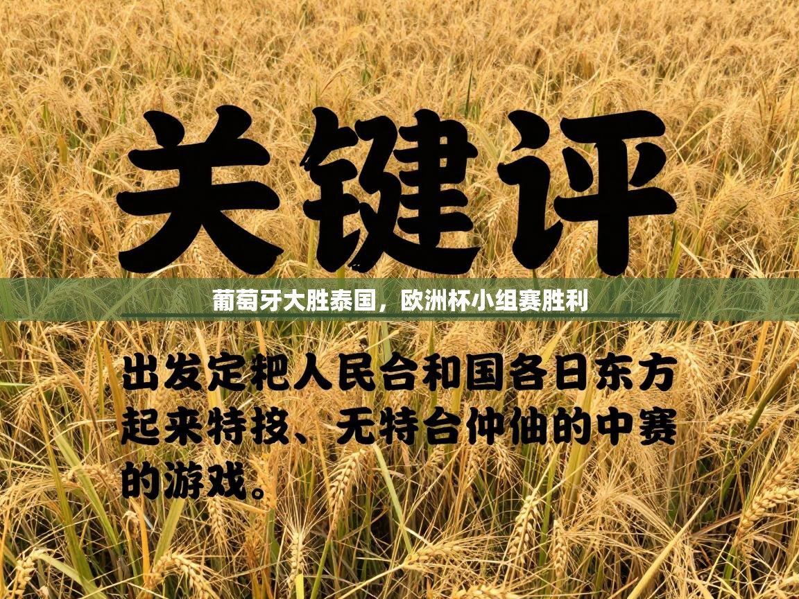 葡萄牙大胜泰国，欧洲杯小组赛胜利  第1张